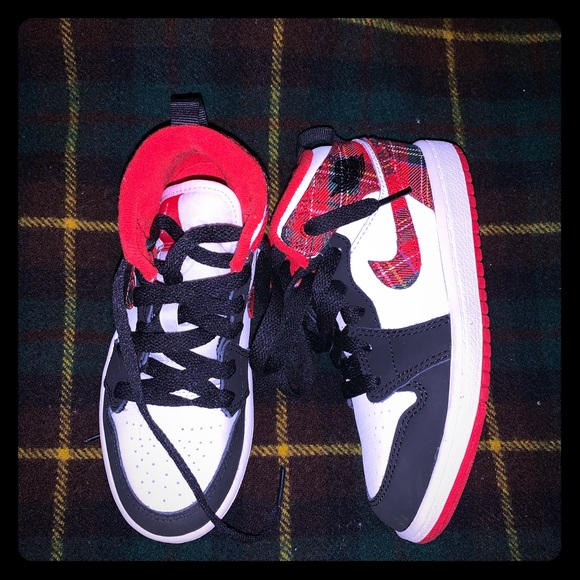 plaid jordan 1s